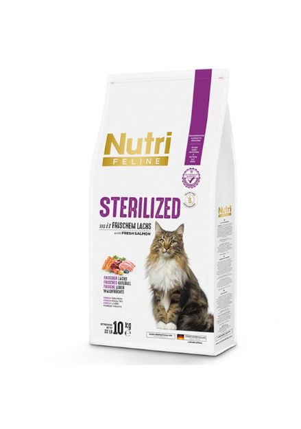 Picture of Nutri Feline Somonlu Tahılsız Kısırlaştırılmış Kedi Maması 10 Kg