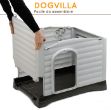 Ferplast Dog Villa 70 Plastik Kulübe 73 cm x 59 cm x 53 cm resmi