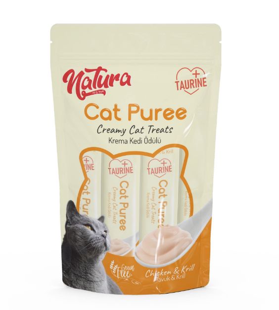 Picture of Natura Kedi Püre Kremli Tavuk ve Karides Ödül 1 Adet