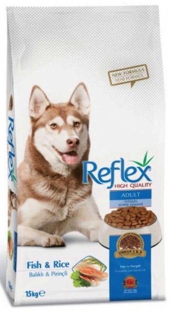 Reflex Balıklı ve Pirinçli Yetişkin Köpek Maması 15Kg resmi