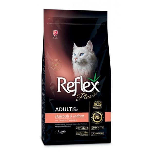 Reflex Plus Somonlu Hairball Yetişkin Kedi Maması 15 Kg resmi