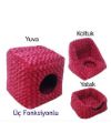 Picture of PETPRETTY ÜÇ FONKSİYONLU PELUŞ YUVA PEMBE
