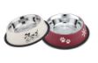 CSW Renkli desenli Kedi ve Köpek Çelik Mama-Su Kabı 8 Oz resmi