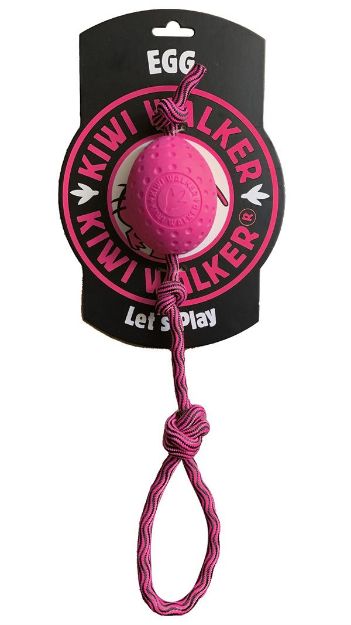 Picture of Kiwi Walker Dayanıklı Yüzen Köpek Oyuncağı Fırlat At Egg Maxi Pembe