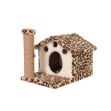 Cathause Kedi Evi Yuvalı 45 Cm Leopar resmi