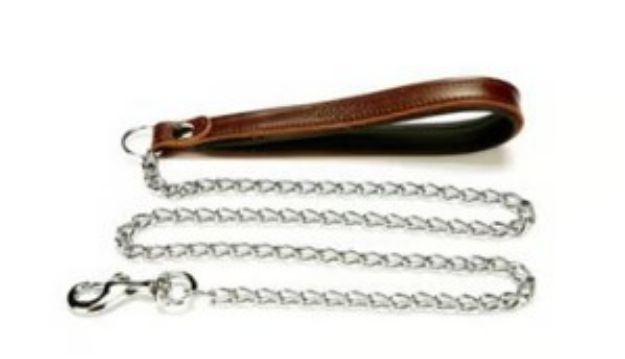 Doggie Konfor Deri Zincirli Gezdirme Kahve 2,5x110cm Zgt25mbrown resmi