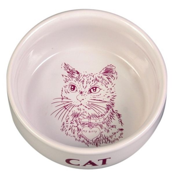 Picture of Trixie Kedi Porselen Mama/Su Kabı 0,3 Lt/11 Cm Beyaz