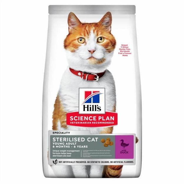 Hills Ördek etli Kısırlaştırılmış Yetişkin Kedi Maması 3 Kg resmi