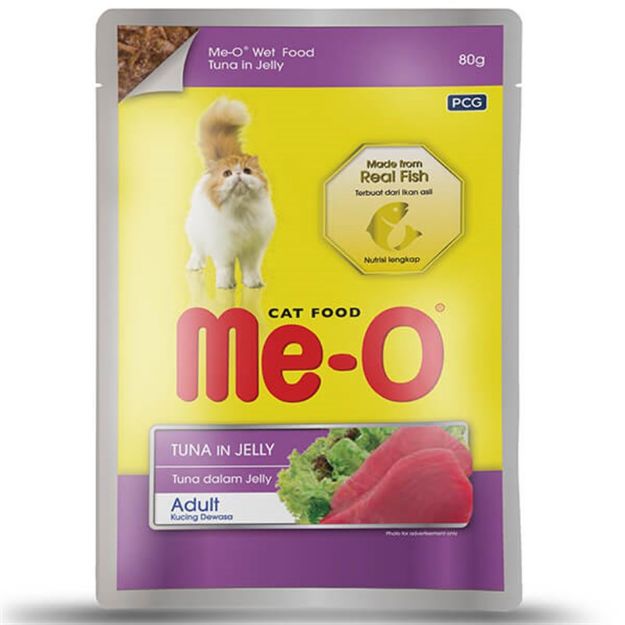 Picture of Me-O Adult Jöle İçerisinde Ton Balıklı Yetişkin Kedi Konservesi 80 Gr