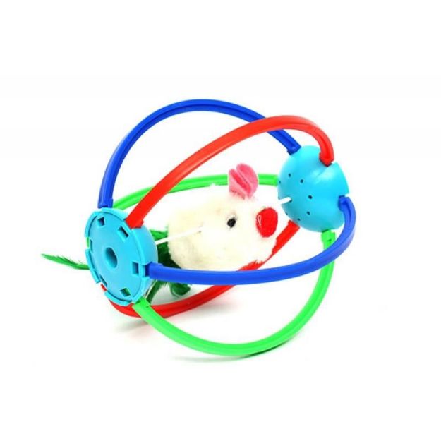 Picture of Eastland Yuvarlanan Fareli Kedi Oyuncağı 14 Cm