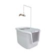 3 in 1 Cat Toilet Beyaz Kapalı Kedi Tuvaleti resmi