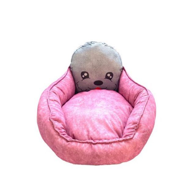 Picture of Natura Köpek Kafalı Yatak Pembe