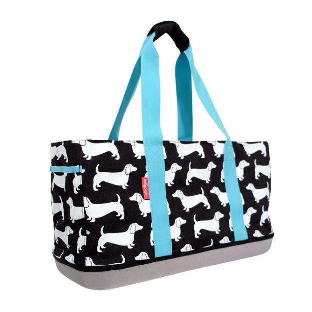 İbiyaya Sausage God Daily Tote Black Kedi Köpek Taşıma Çantası Siyah resmi