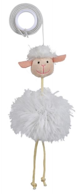 Picture of Trixie Kedi Peluş Oyuncak, Elastik İpli Koyun 20 cm