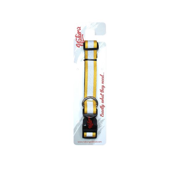 Picture of Natura Reflektörlü Köpek Boyun Tasması M / L- Sarı 