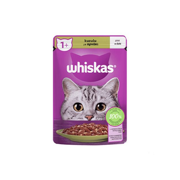 Picture of Whiskas Pouch Jöle İçinde Kuzulu Yetişkin Kedi Konservesi 85gr