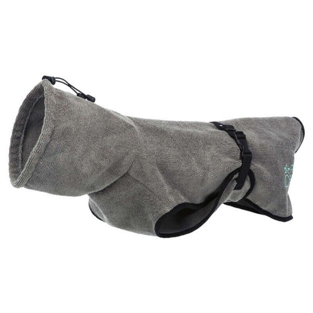 Picture of Trixie Köpek Havlu Bornoz, S: 40 cm, Gri