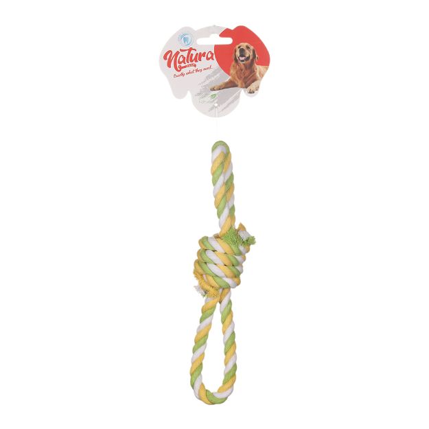 Picture of Natura Çift Tutmaçlı Mini Halat Köpek Oyuncak 25 cm