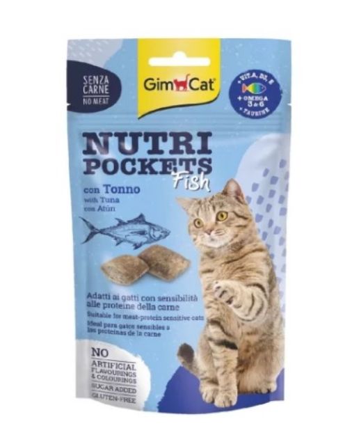Picture of Gimcat Nutripockets Fish Ton Balıklı Kedi Ödülü 60gr