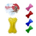 Picture of Natura Plastik Pati Desen Dikenli Kemik Köpek Oyuncak 11 Cm
