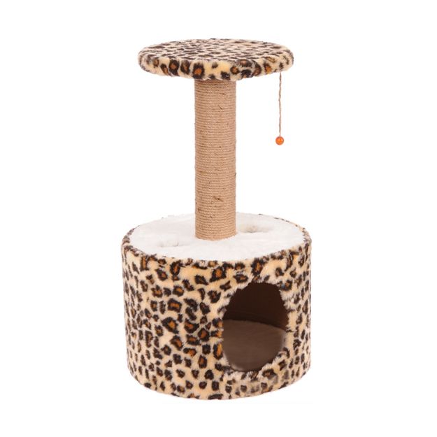 Cathause Silindir Yuvalı Tırmalama 72 Cm Leopar resmi