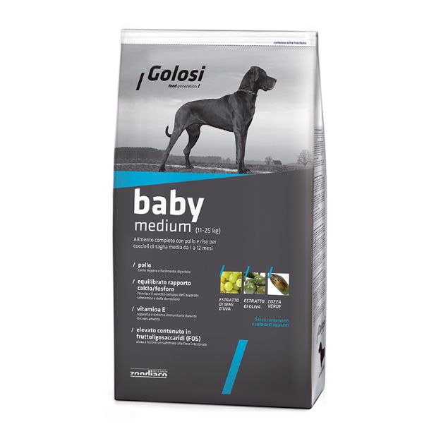 Picture of Golosi Baby Medium Orta Irk Yavru Köpek Maması 12 Kg