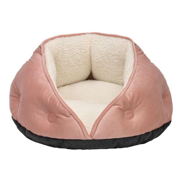 Pet Comfort Paris Kedi ve Köpek Yatağı Pudra Pembe 60cm resmi