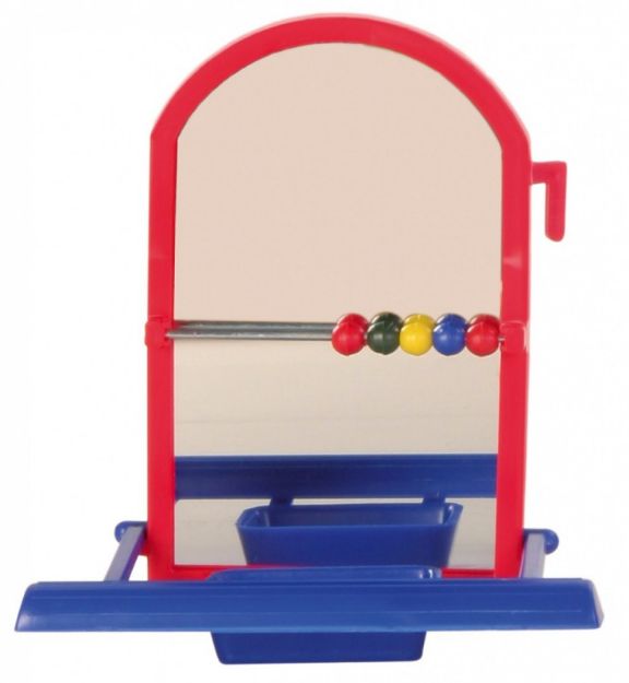 Picture of Trixie Muhabbet Kuşu Aynalı, Suluklu Tünek 8 Cm