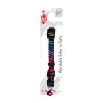 Natura Adult Cat Collar - Raınbow Zebra resmi