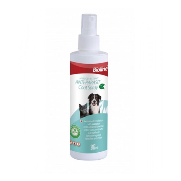 Picture of Bioline Pire Uzaklaştırıcı Bitkisel Kedi ve Köpek Deri Spreyi 207 ml