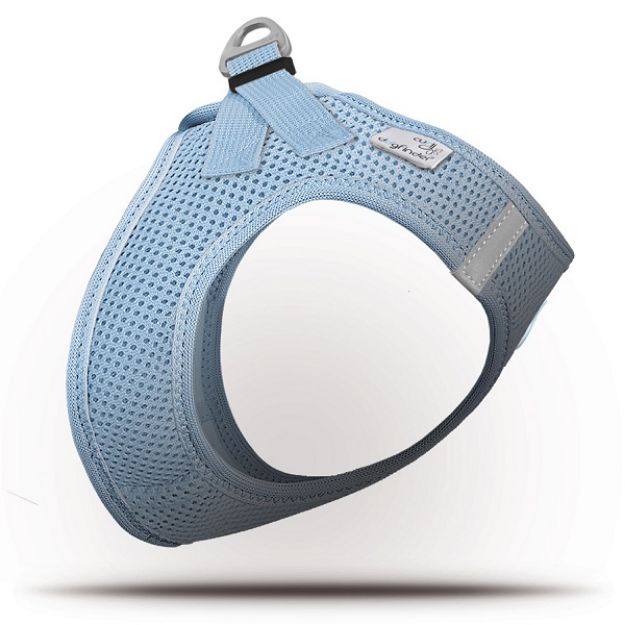 Picture of Curli Air Mesh Dogfinder Özel Kodlu Köpek Göğüs Tasması 2XSmall Mavi