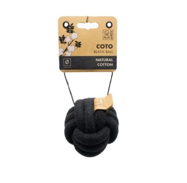 M-Pets Coto Black Ball 9,5Cm Örgü Top Oyuncak resmi