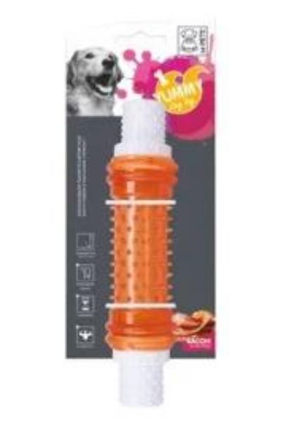 M-Pets Yummy Cross Et Aromalı Kauçuk Köpek Oyuncağı resmi