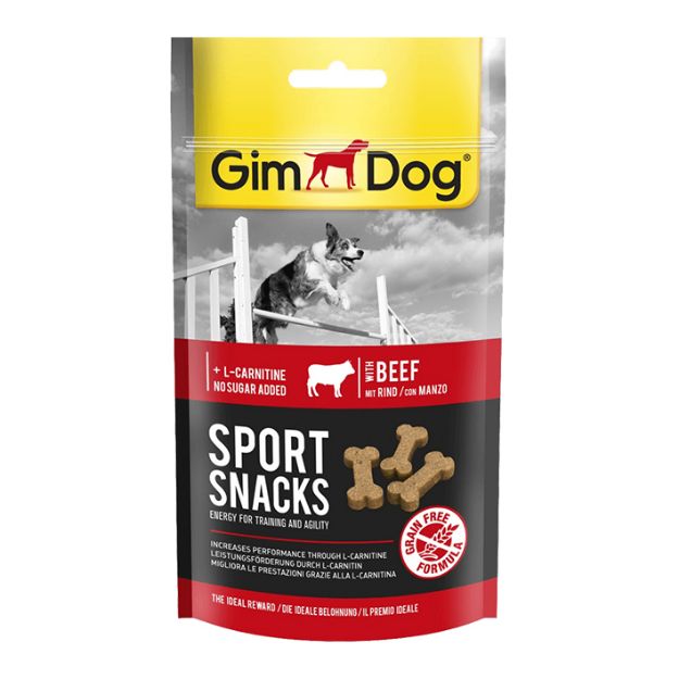 Picture of Gimdog Sportsnacks Beef Sığır Etli Köpek Ödül Tableti 60 gr