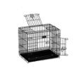 Zampa Izgaralı Üstü Açılır Köpek Kafesi Siyah 100x61x70cm resmi
