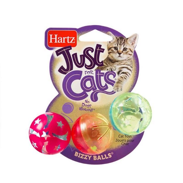 Picture of Hartz Jfc Bizzy Balls Cat Toy 3 Lü Çıngıraklı Kedi Oyuncağı
