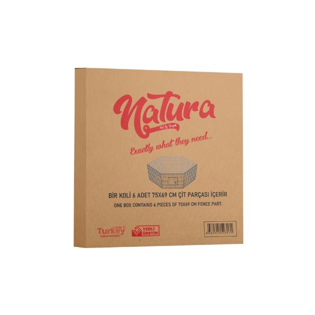 Picture of Natura Altıgen Kedi Köpek Oyun Çiti Büyük 75x69cm 6 Parça