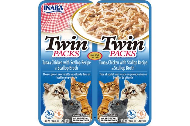 Picture of Inaba Twin Packs Deniz Taraklı, Ton Balıklı ve Tavuklu Kedi Çorbası 2x40Gr