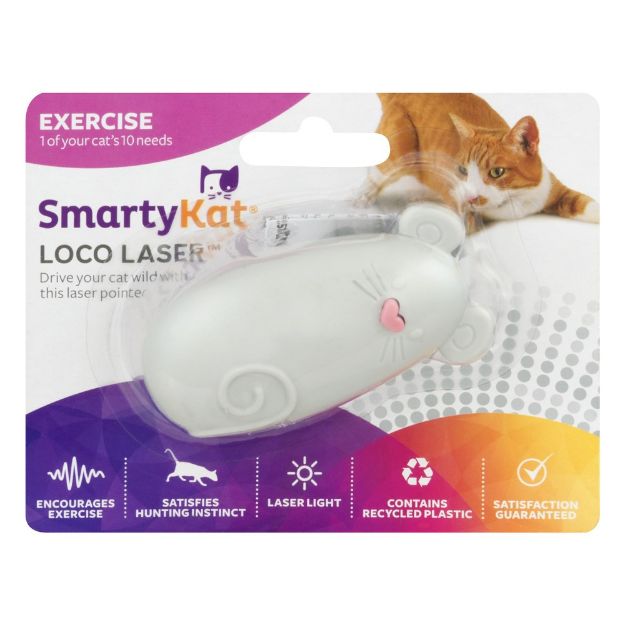 SmartyKat Loco Laser Lazerli Hareketli Fare Kedi Oyuncağı resmi