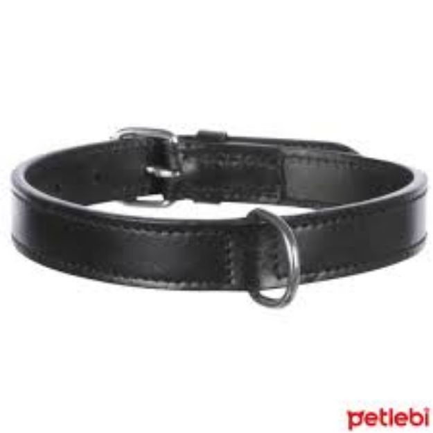 Trixie Köpek Boyun Tasması Gerçek Deri 47-54cm 25mm L Siyah 18261 resmi