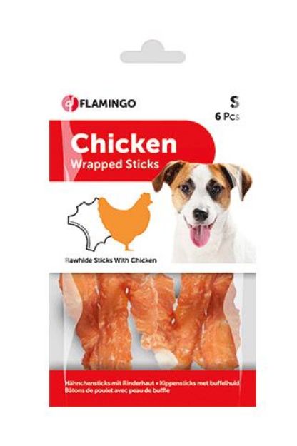 Picture of Flamingo Chick n Wrap Tavuklu Çubuk Köpek Ödülü 6 lı 70 gr