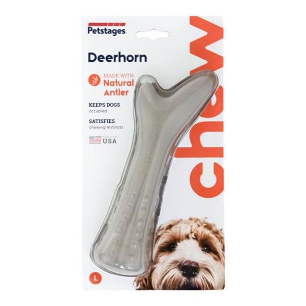 Petstages Deerhorn Antler Alternative Köpek Çiğneme Oyuncağı - Large resmi