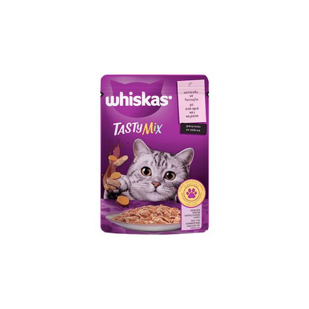Picture of Whiskas Pouch Tasty Mix Somunlu Havuçlu 85 GR