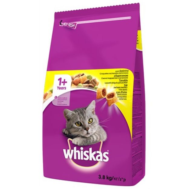 Picture of Whiskas Tavuklu Yetişkin Kuru Kedi Maması 3,8 kg