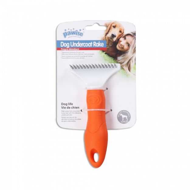 Picture of Pawise 11466 Köpekler İçin Plastik Saplı Tırmık Şekilli Fırça