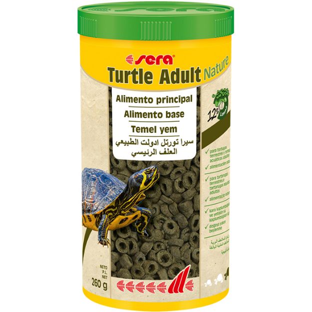 Sera Turtle Adult Nature Otçul Kaplumbağa Yemi 1000 ML resmi