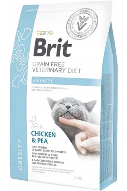 Picture of Brit Veterinary Diet Obesity Kilo Kontrolü İçin Tahılsız Kedi Maması 2 Kg