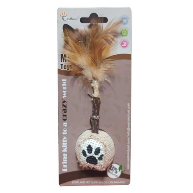 Picture of Eastland Matatabi Catn İpli Tüylü Toplu Kedi Oyuncağı 9cm