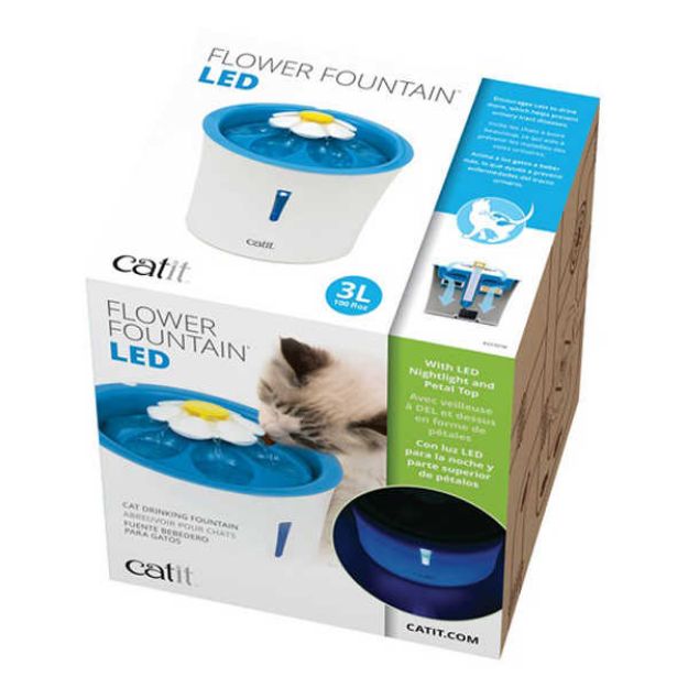 Picture of Catit 2.0 Çiçek Şekilli Led Işıklı Otomatik Su Kabı 3 Lt