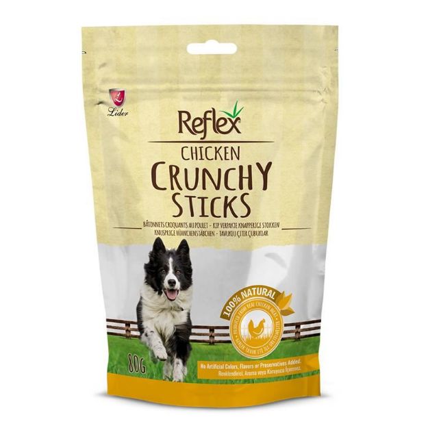Picture of Reflex Crunchy Sticks Tavuklu Köpek Çıtır Ödül Çubukları 80 Gr